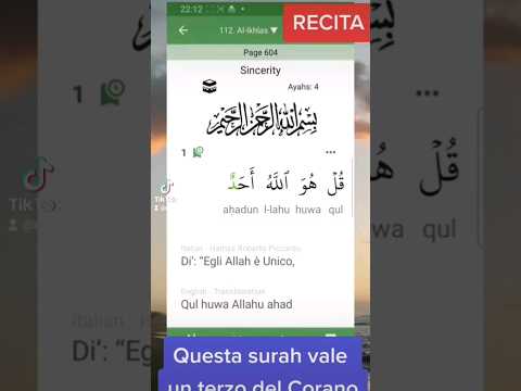 impara Surah al-Ikhlas #corano #italiano