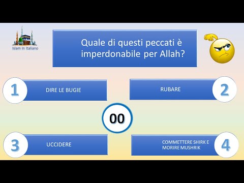 أسئلة عن أركان الدين – Quiz religioso sui pilastri della religione musulmana – Islam in Italiano
